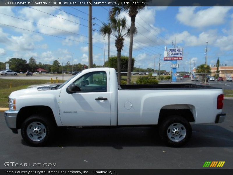 Summit White / Dark Titanium 2014 Chevrolet Silverado 2500HD WT Regular Cab