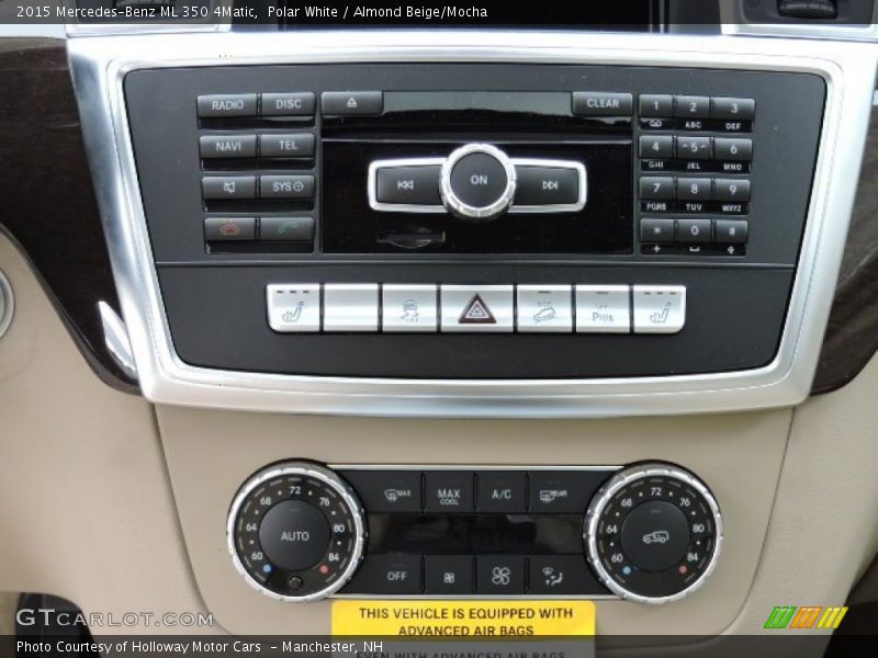 Polar White / Almond Beige/Mocha 2015 Mercedes-Benz ML 350 4Matic