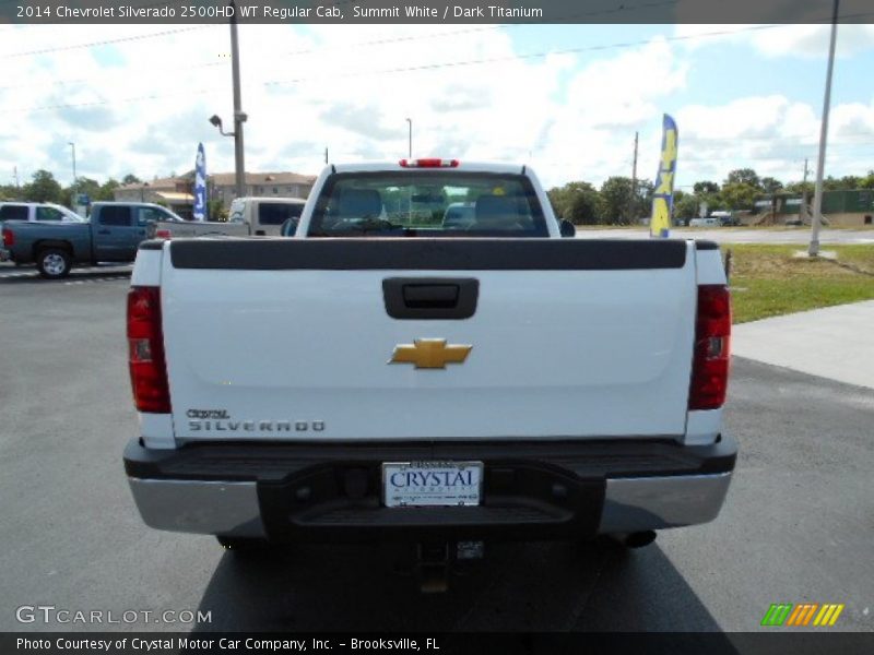 Summit White / Dark Titanium 2014 Chevrolet Silverado 2500HD WT Regular Cab