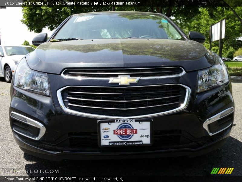 Black Granite Metallic / Jet Black/Medium Titanium 2015 Chevrolet Cruze LT
