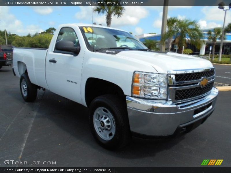 Summit White / Dark Titanium 2014 Chevrolet Silverado 2500HD WT Regular Cab