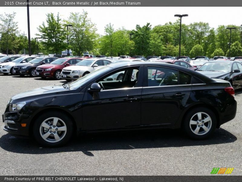 Black Granite Metallic / Jet Black/Medium Titanium 2015 Chevrolet Cruze LT
