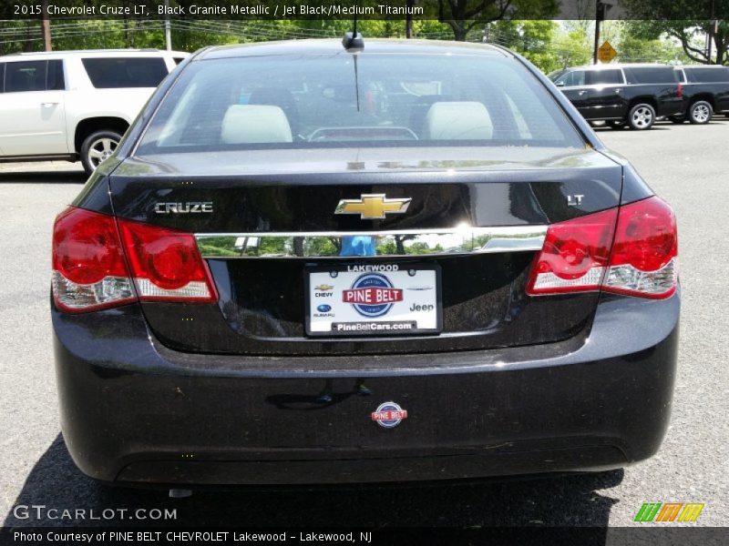 Black Granite Metallic / Jet Black/Medium Titanium 2015 Chevrolet Cruze LT