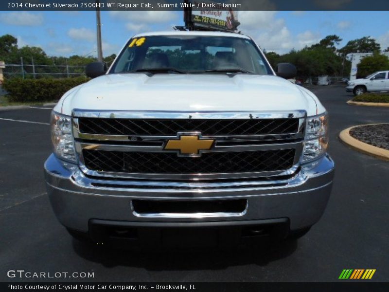 Summit White / Dark Titanium 2014 Chevrolet Silverado 2500HD WT Regular Cab
