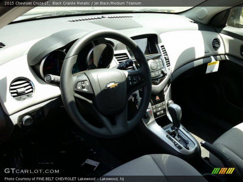 Black Granite Metallic / Jet Black/Medium Titanium 2015 Chevrolet Cruze LT