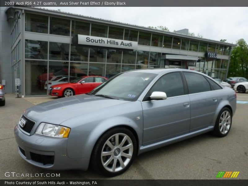 Avus Silver Pearl Effect / Ebony Black 2003 Audi RS6 4.2T quattro