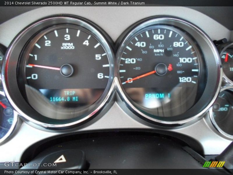 Summit White / Dark Titanium 2014 Chevrolet Silverado 2500HD WT Regular Cab