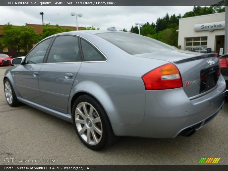 Avus Silver Pearl Effect / Ebony Black 2003 Audi RS6 4.2T quattro