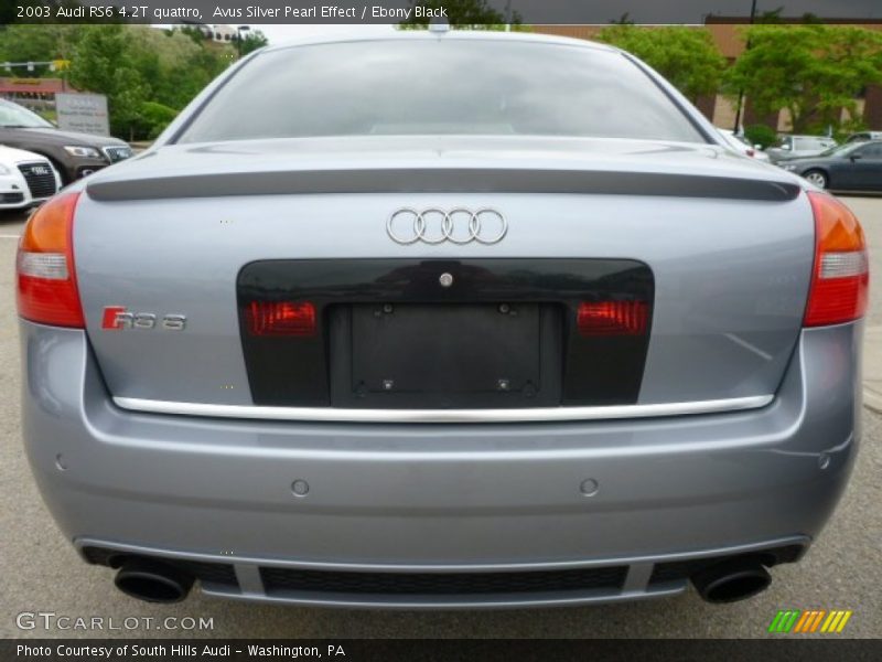 Avus Silver Pearl Effect / Ebony Black 2003 Audi RS6 4.2T quattro