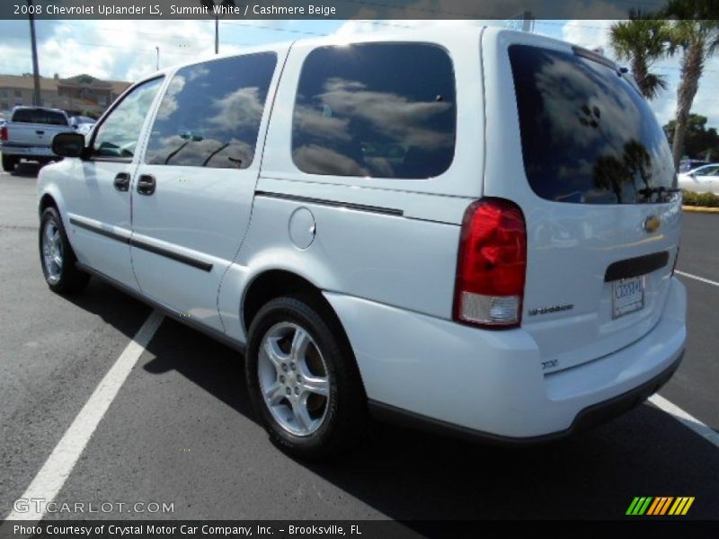 Summit White / Cashmere Beige 2008 Chevrolet Uplander LS