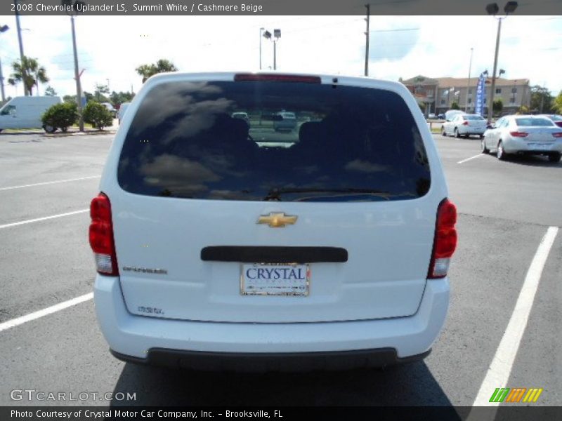 Summit White / Cashmere Beige 2008 Chevrolet Uplander LS