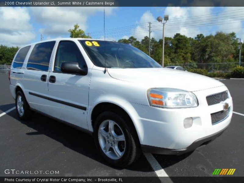 Summit White / Cashmere Beige 2008 Chevrolet Uplander LS