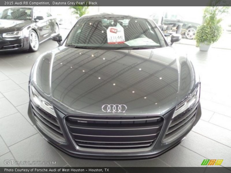 Daytona Grey Pearl / Black 2015 Audi R8 Competition