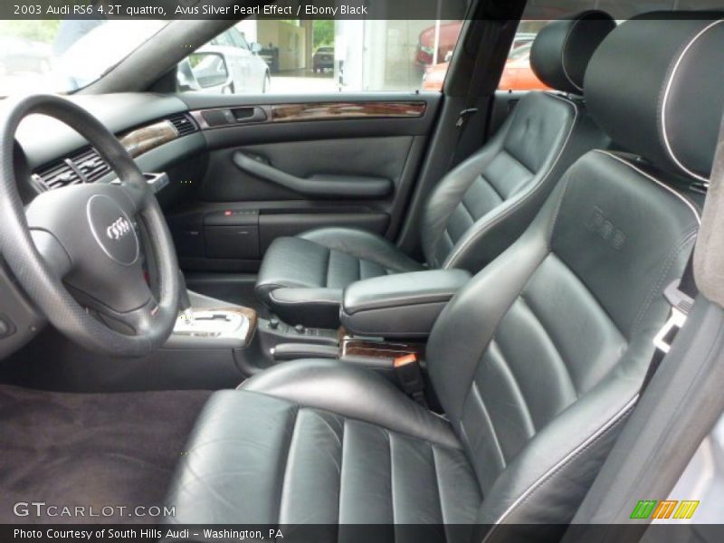 Front Seat of 2003 RS6 4.2T quattro