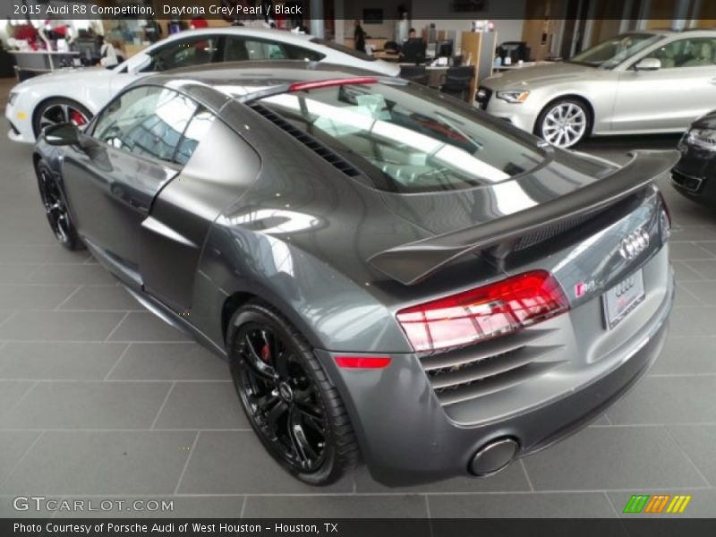 Daytona Grey Pearl / Black 2015 Audi R8 Competition