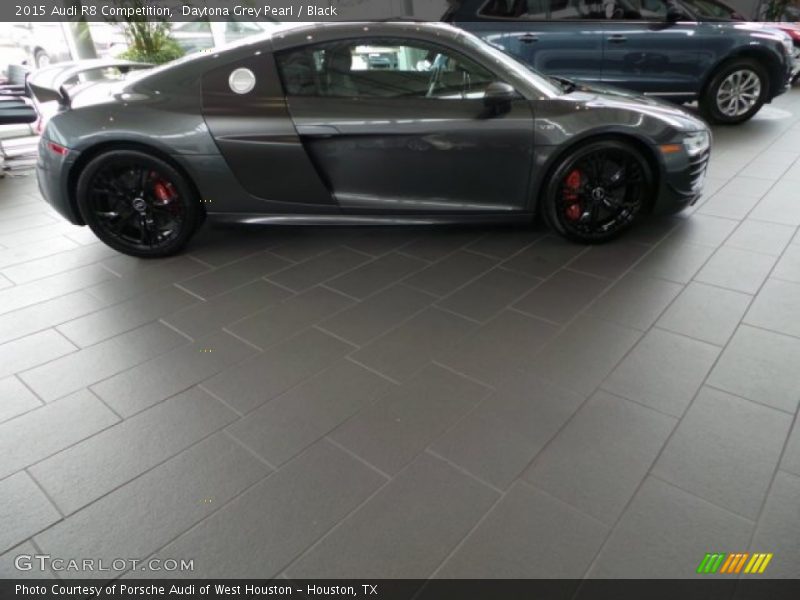 Daytona Grey Pearl / Black 2015 Audi R8 Competition