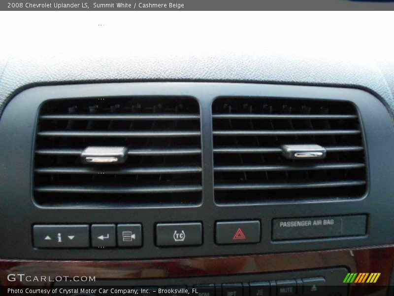 Summit White / Cashmere Beige 2008 Chevrolet Uplander LS