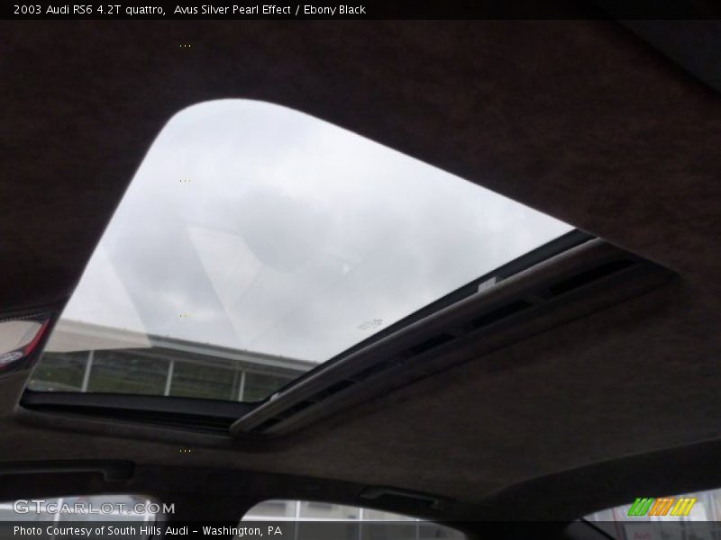 Avus Silver Pearl Effect / Ebony Black 2003 Audi RS6 4.2T quattro