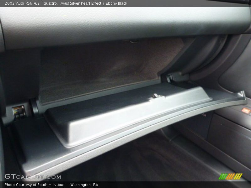 Avus Silver Pearl Effect / Ebony Black 2003 Audi RS6 4.2T quattro