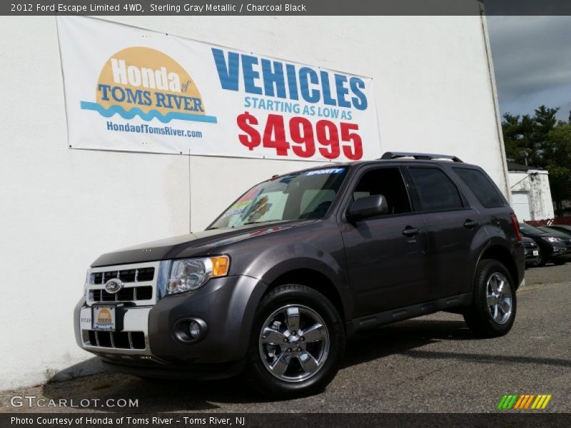 Sterling Gray Metallic / Charcoal Black 2012 Ford Escape Limited 4WD