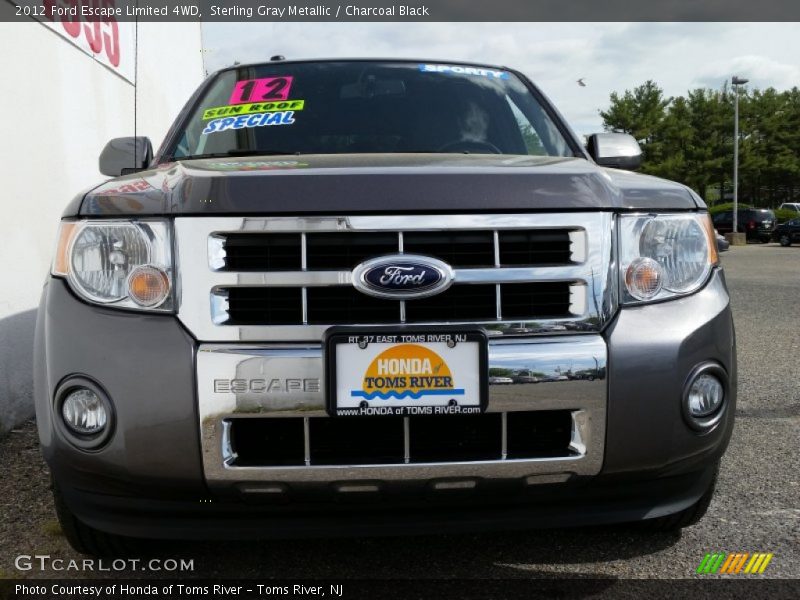 Sterling Gray Metallic / Charcoal Black 2012 Ford Escape Limited 4WD