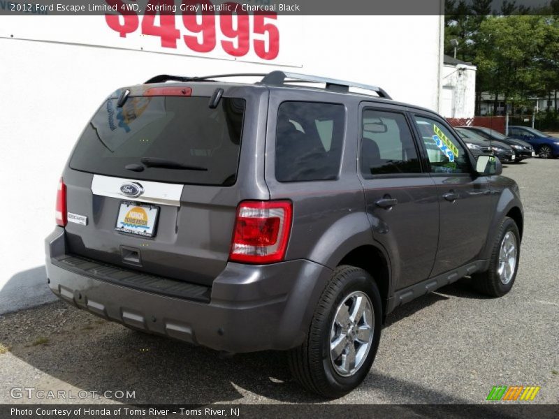 Sterling Gray Metallic / Charcoal Black 2012 Ford Escape Limited 4WD