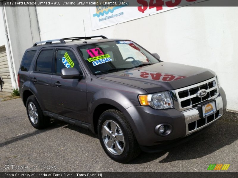 Sterling Gray Metallic / Charcoal Black 2012 Ford Escape Limited 4WD