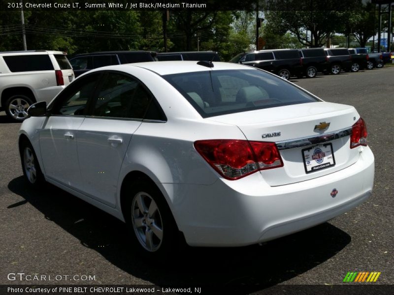 Summit White / Jet Black/Medium Titanium 2015 Chevrolet Cruze LT