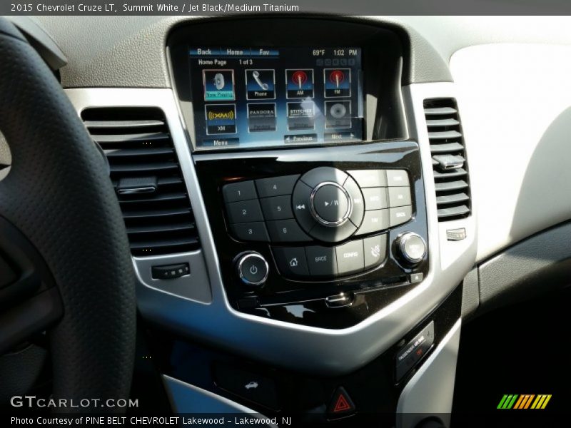 Summit White / Jet Black/Medium Titanium 2015 Chevrolet Cruze LT