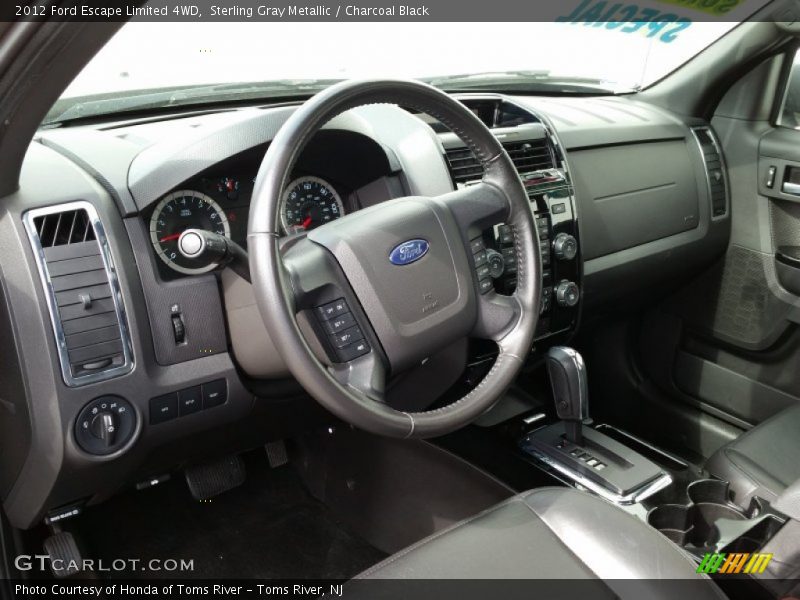 Sterling Gray Metallic / Charcoal Black 2012 Ford Escape Limited 4WD