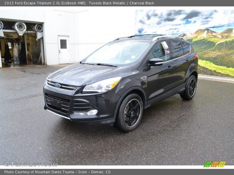Tuxedo Black Metallic / Charcoal Black 2013 Ford Escape Titanium 2.0L EcoBoost 4WD