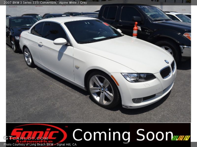 Alpine White / Grey 2007 BMW 3 Series 335i Convertible