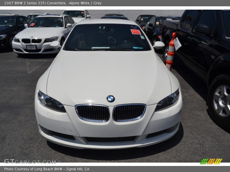 Alpine White / Grey 2007 BMW 3 Series 335i Convertible