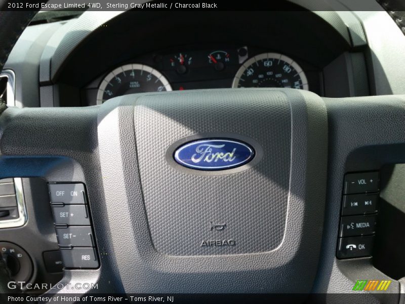 Sterling Gray Metallic / Charcoal Black 2012 Ford Escape Limited 4WD
