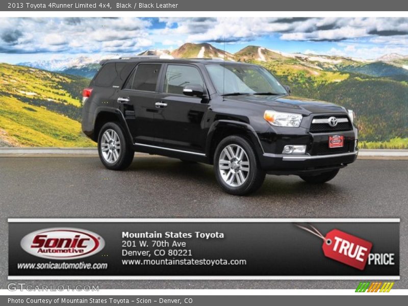 Black / Black Leather 2013 Toyota 4Runner Limited 4x4