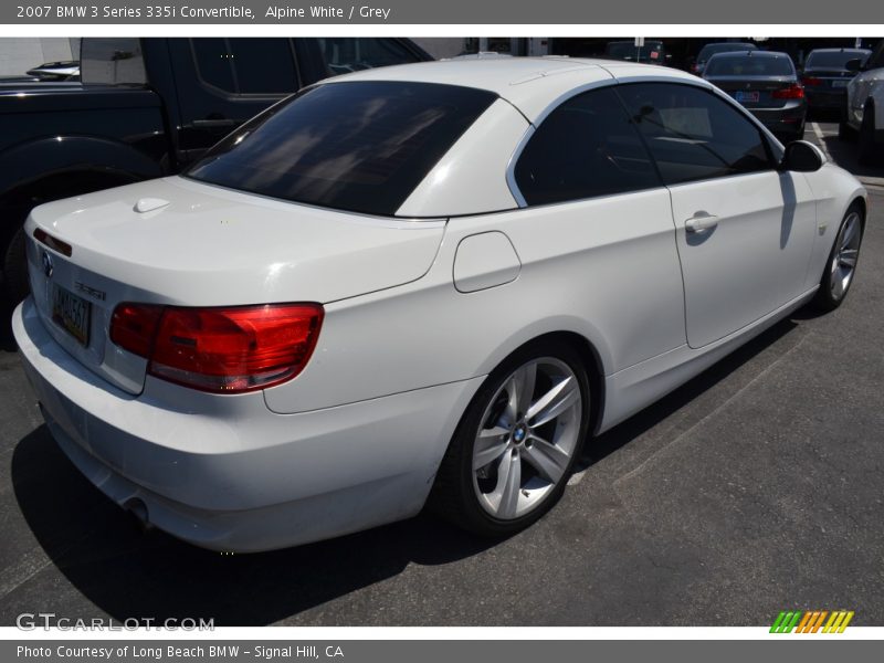 Alpine White / Grey 2007 BMW 3 Series 335i Convertible