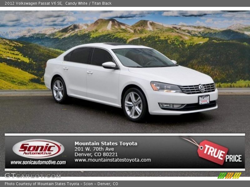 Candy White / Titan Black 2012 Volkswagen Passat V6 SE