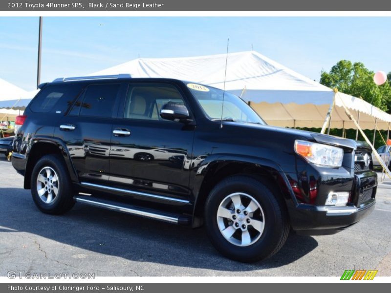 Black / Sand Beige Leather 2012 Toyota 4Runner SR5