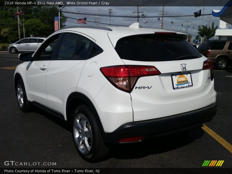 White Orchid Pearl / Gray 2016 Honda HR-V EX-L Navi AWD