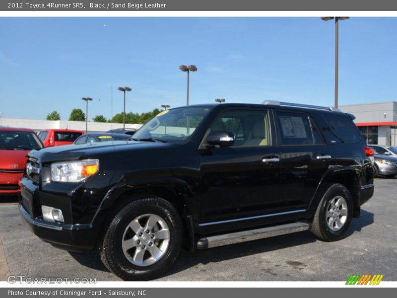 Black / Sand Beige Leather 2012 Toyota 4Runner SR5