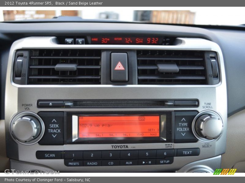 Black / Sand Beige Leather 2012 Toyota 4Runner SR5