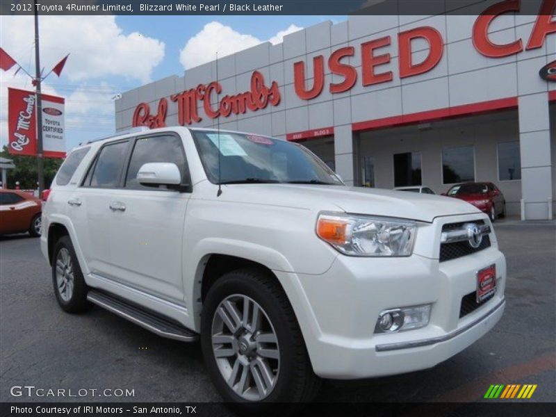 Blizzard White Pearl / Black Leather 2012 Toyota 4Runner Limited