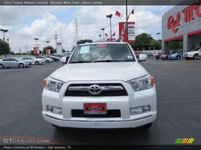 Blizzard White Pearl / Black Leather 2012 Toyota 4Runner Limited