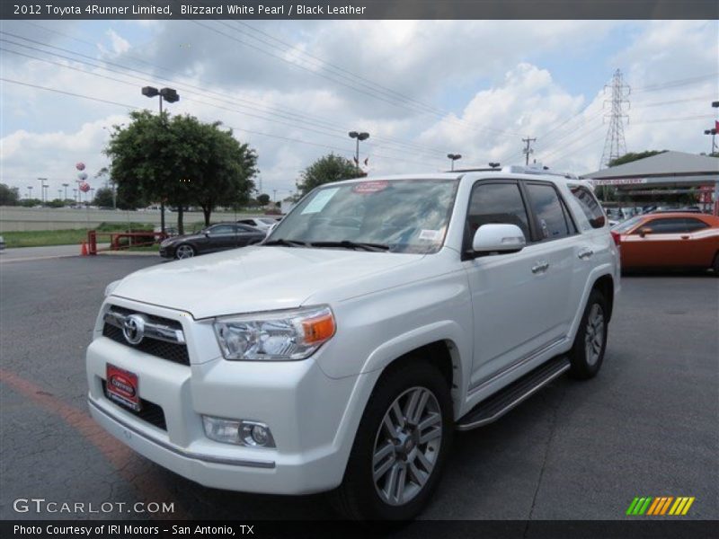 Blizzard White Pearl / Black Leather 2012 Toyota 4Runner Limited