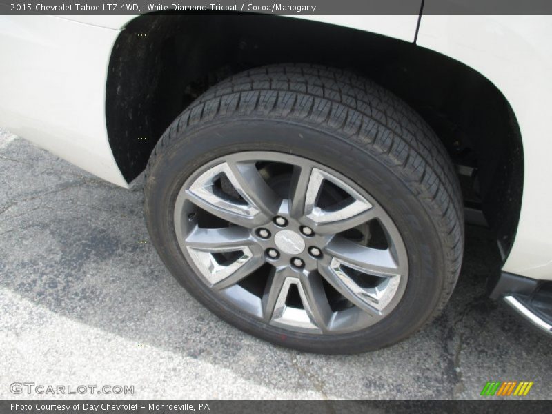 White Diamond Tricoat / Cocoa/Mahogany 2015 Chevrolet Tahoe LTZ 4WD