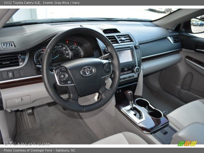 Cosmic Gray Mica / Ivory 2012 Toyota Camry XLE