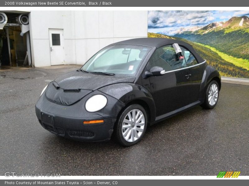 Black / Black 2008 Volkswagen New Beetle SE Convertible
