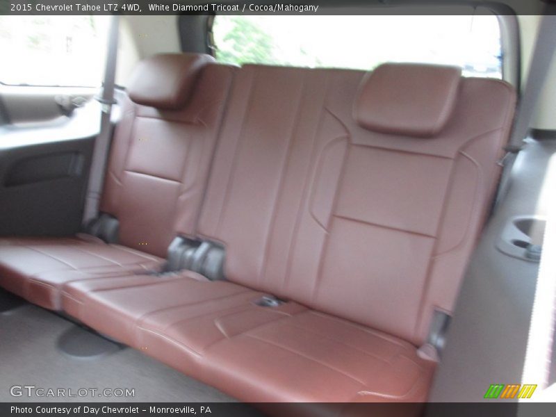 White Diamond Tricoat / Cocoa/Mahogany 2015 Chevrolet Tahoe LTZ 4WD