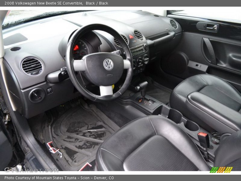 Black / Black 2008 Volkswagen New Beetle SE Convertible