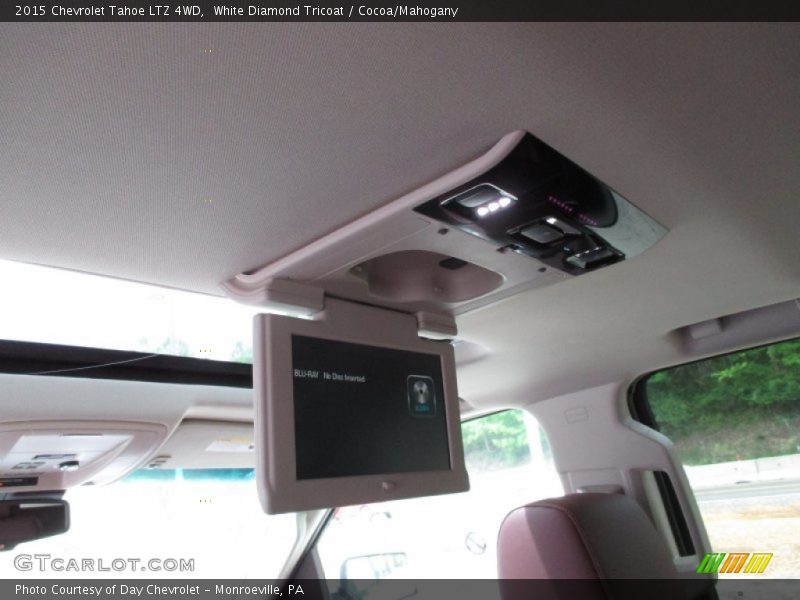 White Diamond Tricoat / Cocoa/Mahogany 2015 Chevrolet Tahoe LTZ 4WD